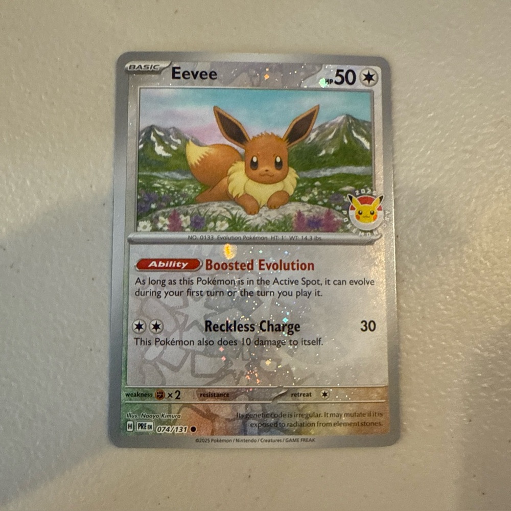 Eevee 074 Pokémon Day 2025 Promo Card